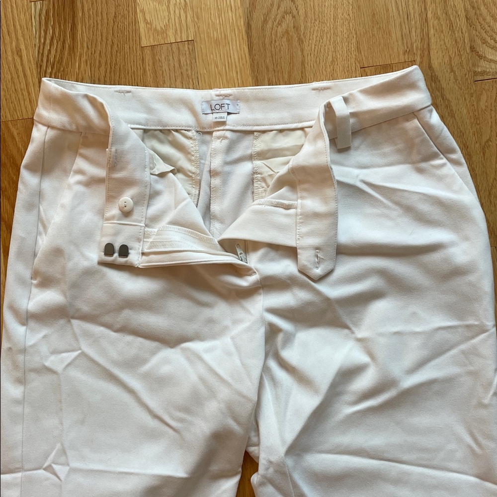 Loft winter white cuffed trousers. - Picture 3 of 5